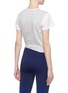 Back View - Click To Enlarge - 72883 - 'Tuck' tie-up waist COOLMAX® cropped T-shirt