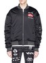 Main View - Click To Enlarge - HACULLA - Mix chenille patch bomber jacket