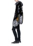 Figure View - Click To Enlarge - HACULLA - Graphic embroidered colourblock hoodie