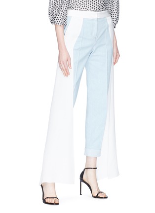 Front View - Click To Enlarge - HELLESSY - 'Smith' sash drape panel jeans