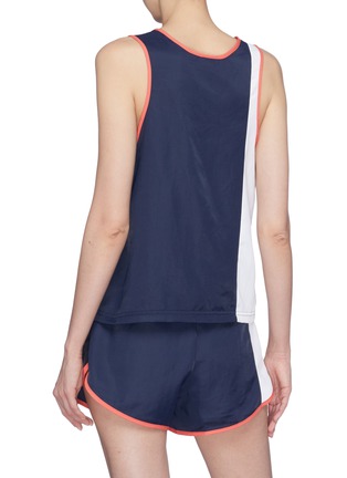 Back View - Click To Enlarge - ADIDAS - 'Active Icons' graphic print colourblock tank top