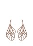 Main View - Click To Enlarge - ANYALLERIE - 'Butterfly Wings' diamond 18k white gold drop earrings