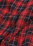 Detail View - Click To Enlarge - NEIL BARRETT - Drape panel tartan plaid shirt dress