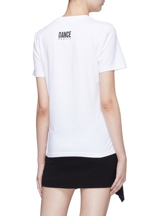 Back View - Click To Enlarge - NEIL BARRETT - 'Danceoholic' graphic slogan print T-shirt