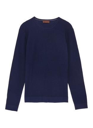Main View - Click To Enlarge - ALTEA - Virgin wool piqué knit sweater