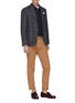 Figure View - Click To Enlarge - ALTEA - Virgin wool blend chest pocket shirt
