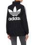 Back View - Click To Enlarge - ADIDAS - Retractable hood 3-Stripes outseam raglan track jacket