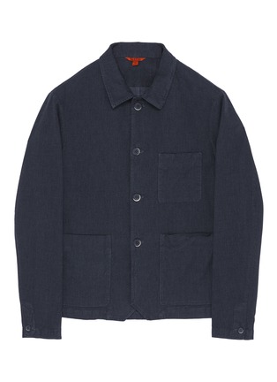 Main View - Click To Enlarge - BARENA - 'Cheno Ponto' patch pocket shirt jacket