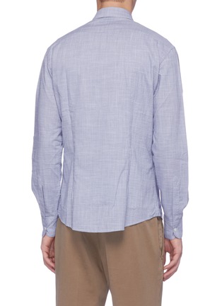 Back View - Click To Enlarge - BARENA - 'Coppi Prodo' check plaid shirt