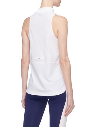 Back View - Click To Enlarge - ADIDAS BY STELLA MCCARTNEY - 'Training Mesh' Climacool® logo stripe performance tank top