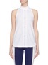 Main View - Click To Enlarge - ADIDAS BY STELLA MCCARTNEY - 'Training Mesh' Climacool® logo stripe performance tank top