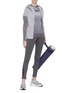 Figure View - Click To Enlarge - ADIDAS BY STELLA MCCARTNEY - Z.N.E' drawcord hem colourblock knit panel hoodie