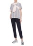 Figure View - Click To Enlarge - ADIDAS BY STELLA MCCARTNEY - Mesh back snakeskin print T-shirt