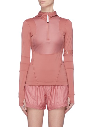 Main View - Click To Enlarge - ADIDAS BY STELLA MCCARTNEY - x Parley for the Oceans 'Run' Climalite® half-zip performance hoodie