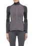 Main View - Click To Enlarge - ADIDAS BY STELLA MCCARTNEY - 'Run Ultra Midlayer' Climaheat® panelled zip performance T-shirt
