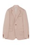 Main View - Click To Enlarge - CAMOSHITA - Cotton-linen twill blazer