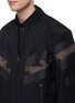 Detail View - Click To Enlarge - NEIL BARRETT - Geometric camouflage panel bomber jacket
