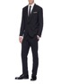 Figure View - Click To Enlarge - NEIL BARRETT - Shawl lapel tuxedo blazer