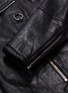  - NEIL BARRETT - Piercing patch leather biker jacket