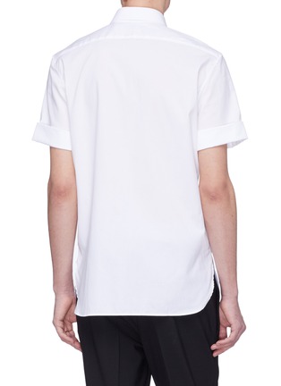Back View - Click To Enlarge - NEIL BARRETT - Maltese cross print short sleeve shirt
