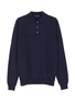 Main View - Click To Enlarge - INCOTEX - Virgin wool blend knit long sleeve polo shirt