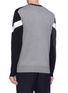 Back View - Click To Enlarge - NEIL BARRETT - Geometric intarsia sweater