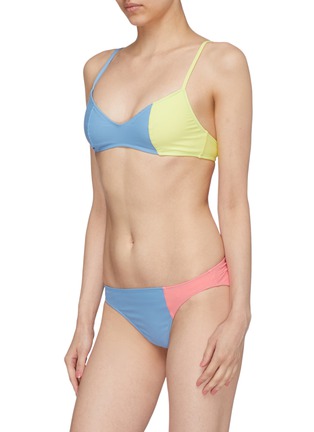 Figure View - Click To Enlarge - ARAKS - 'Elsa' colourblock bikini top