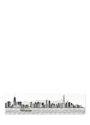Main View - Click To Enlarge - ROB PEPPER - Hong Kong Skyline with Green Star Ferry limited edition wall art
