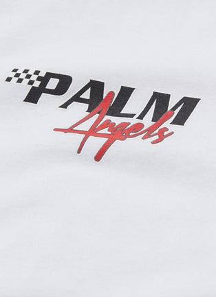  - PALM ANGELS - Mix racing logo print T-shirt