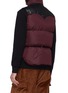 Back View - Click To Enlarge - PALM ANGELS - Leather yoke down puffer vest