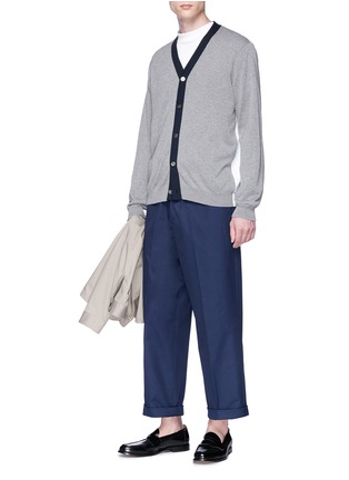 Figure View - Click To Enlarge - TOMORROWLAND - Straight leg twill pants