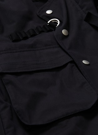  - BEN TAVERNITI UNRAVEL PROJECT  - Buckled patch pocket padded bomber jacket