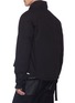 Back View - Click To Enlarge - BEN TAVERNITI UNRAVEL PROJECT  - Buckled patch pocket padded bomber jacket