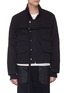 Main View - Click To Enlarge - BEN TAVERNITI UNRAVEL PROJECT  - Buckled patch pocket padded bomber jacket