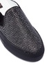 Detail View - Click To Enlarge - RODO - Strass embellished suede slide sneakers