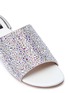 Detail View - Click To Enlarge - RODO - Strass embellished leather slide sandals
