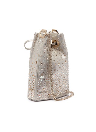 Detail View - Click To Enlarge - RODO - Strass embellished leather bucket bag