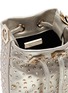 Detail View - Click To Enlarge - RODO - Strass embellished leather bucket bag