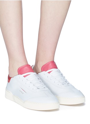 Figure View - Click To Enlarge - GHŌUD - Slit quarter leather sneakers