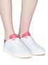 Figure View - Click To Enlarge - GHŌUD - Slit quarter leather sneakers