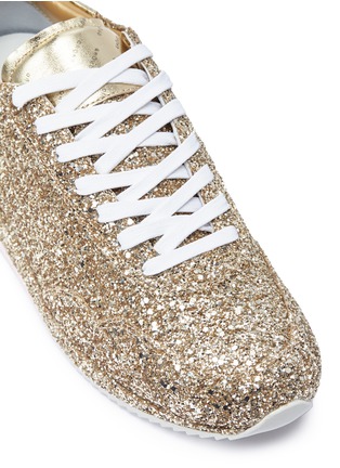 Detail View - Click To Enlarge - GHŌUD - Slit quarter glitter sneakers