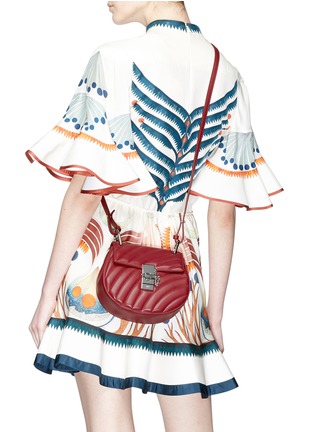 Front View - Click To Enlarge - CHLOÉ - 'Drew Bijou' small quilted leather shoulder bag