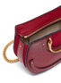 Detail View - Click To Enlarge - CHLOÉ - 'Pixie' mini bracelet handle leather crossbody saddle bag