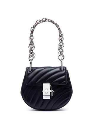 Main View - Click To Enlarge - CHLOÉ - 'Drew Bijou' mini quilted leather shoulder bag