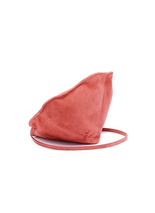 Detail View - Click To Enlarge - CREATURES OF COMFORT - 'Small Drape' suede crossbody bag