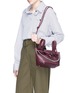 Figure View - Click To Enlarge - 71172 - 'Linked Thela' mini leather trapeze tote