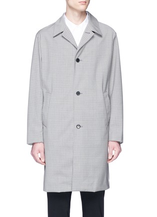 Main View - Click To Enlarge - SOLID HOMME - Tartan plaid wool coat