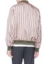 Back View - Click To Enlarge - SOLID HOMME - Pinstripe bomber jacket