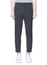 Main View - Click To Enlarge - SOLID HOMME - Zip cuff cropped pants