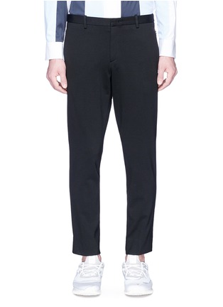 Main View - Click To Enlarge - SOLID HOMME - Zip pocket jersey pants